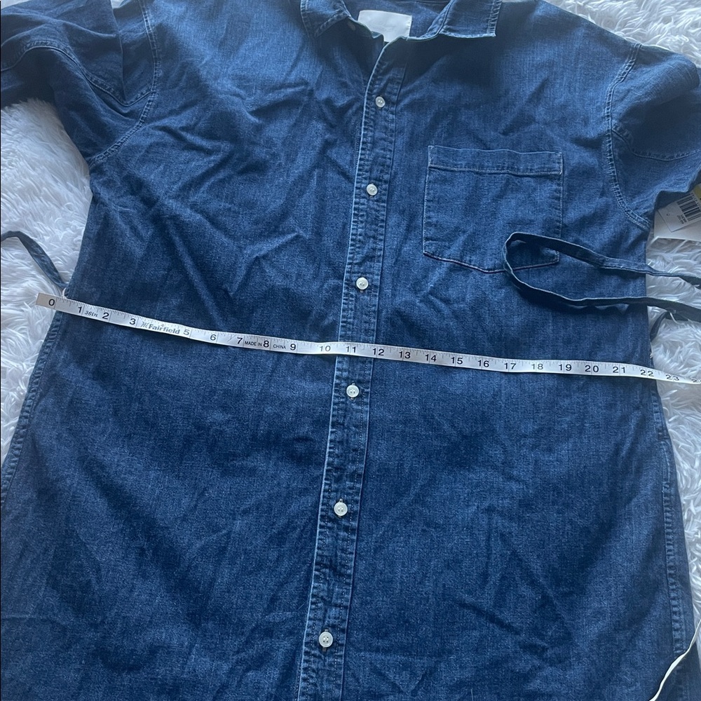 Citizens of Humanity Kayla Tie-Waist Denim Shirt Dress - Picture 13 of 14